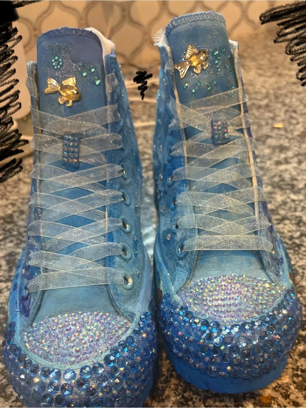Moana inspired sneakers